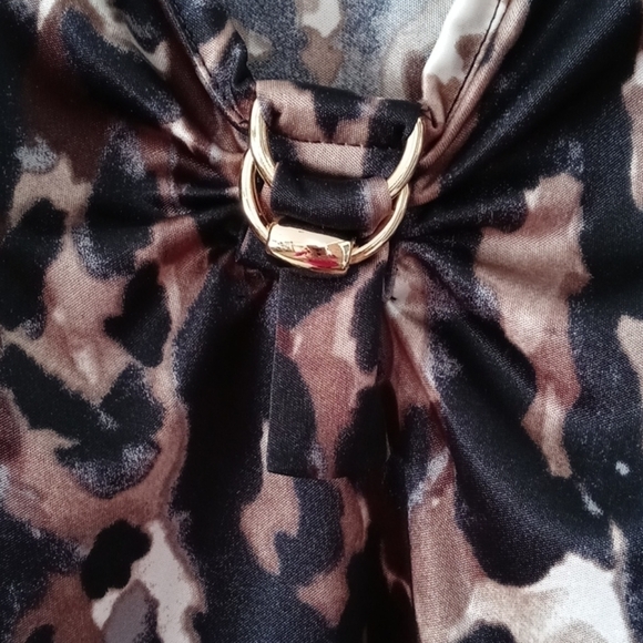 Dana Buchman leopard print top extra large - Picture 8 of 12